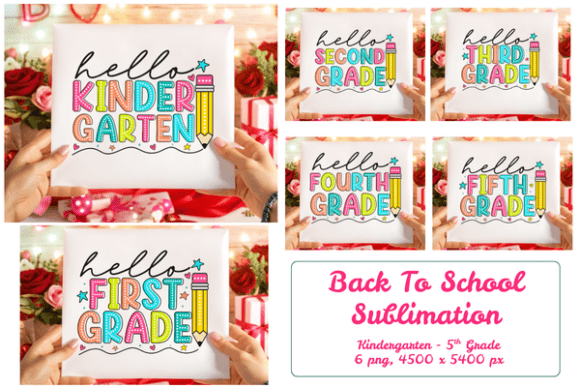 Download Hello Grade Back to School Sublimation - Premium Resources