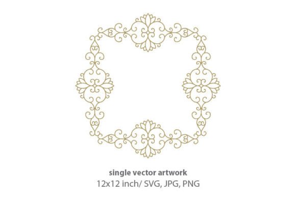 Download Elegant Luxury Scroll Label Vector Frame - Premium Resources