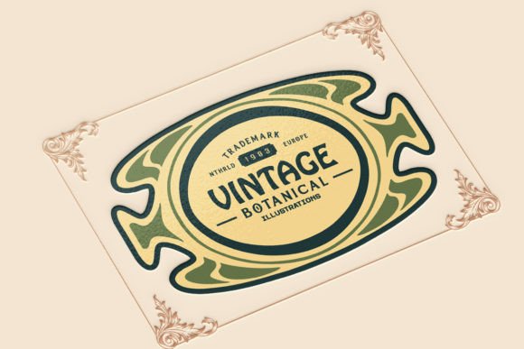 Download Vintage Elegant Botanical Labels Svg - Botanical Collection