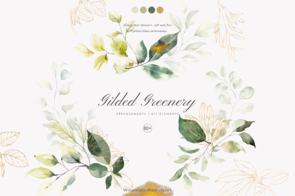 Download Eucalyptus Leaves Watercolor Greenery - Premium Resources